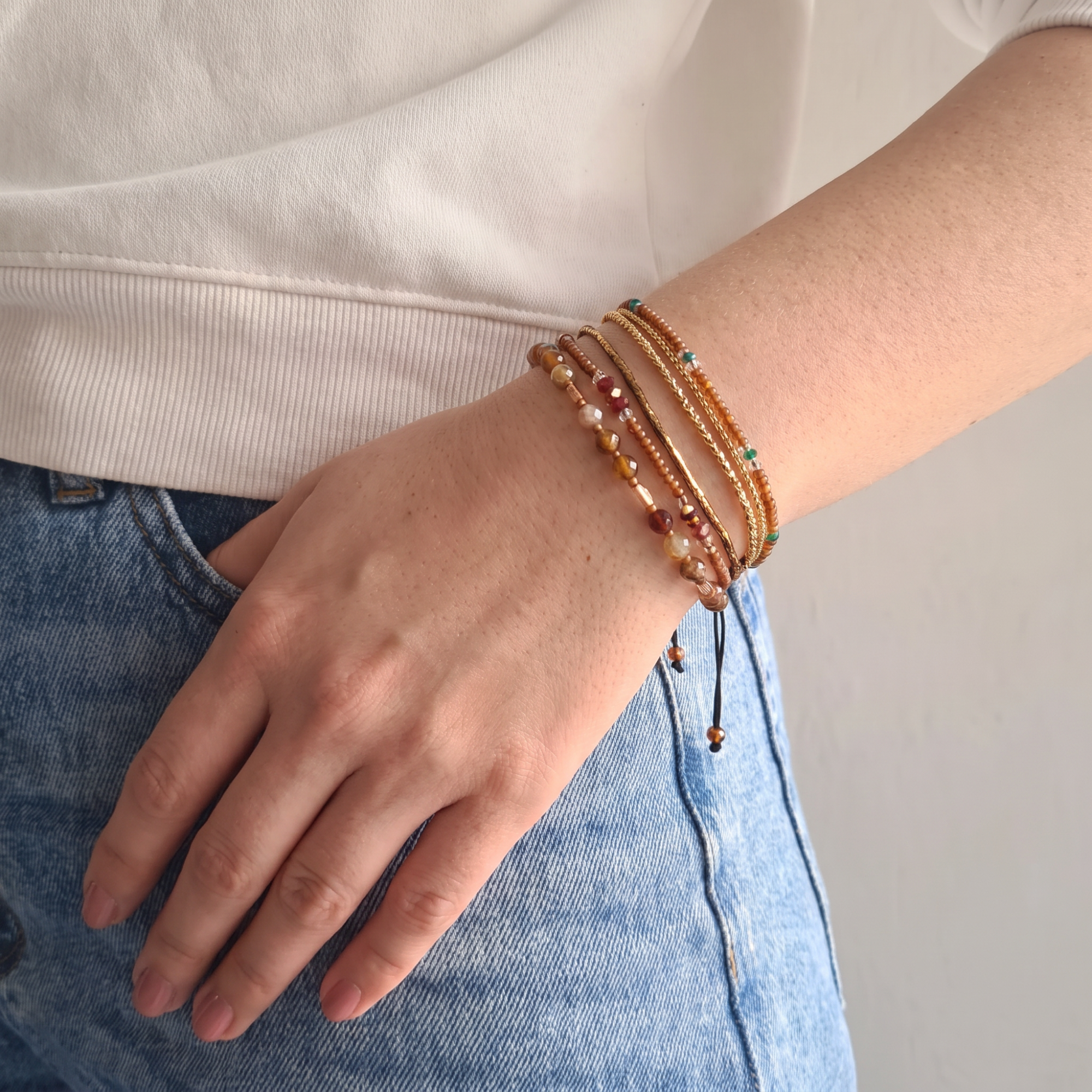 Boho Beads Pack Brown