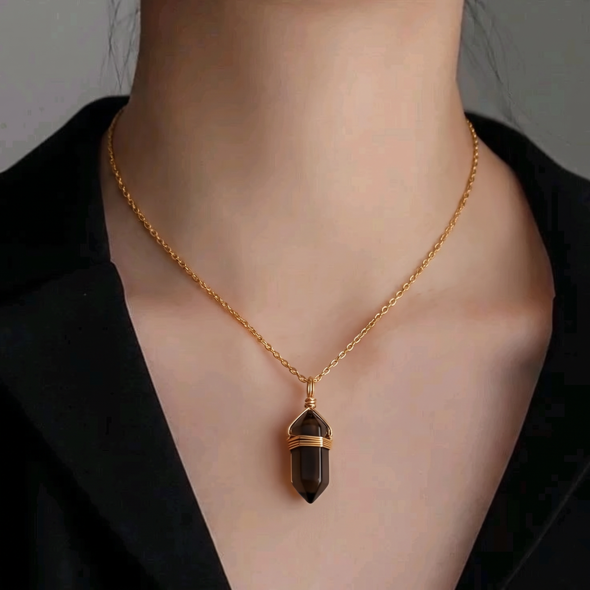 Black Tourmaline Healing Necklace