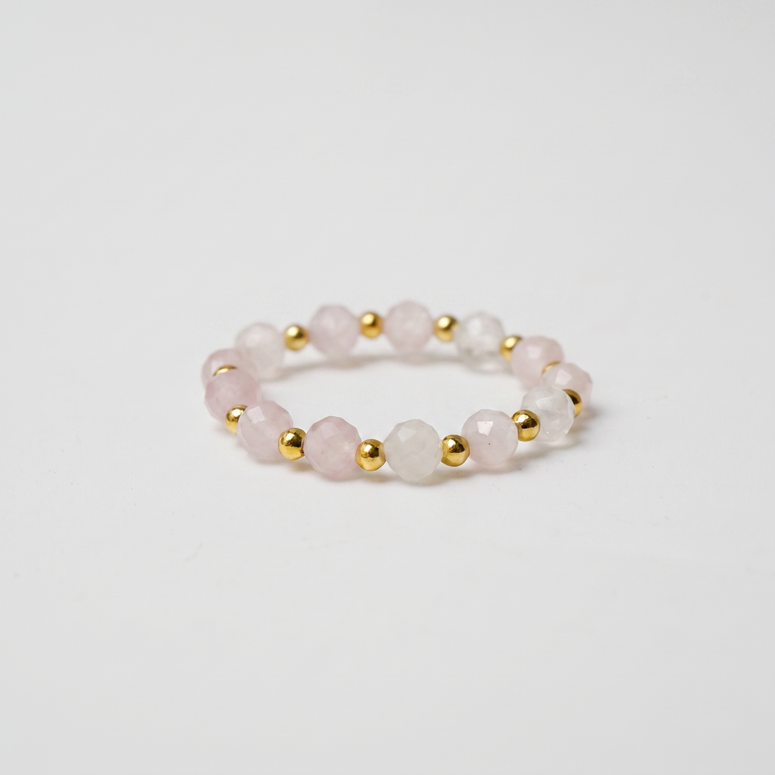 Rose Quartz Aura Ring