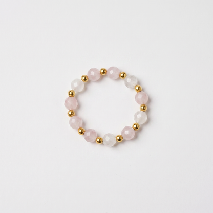 Rose Quartz Aura Ring