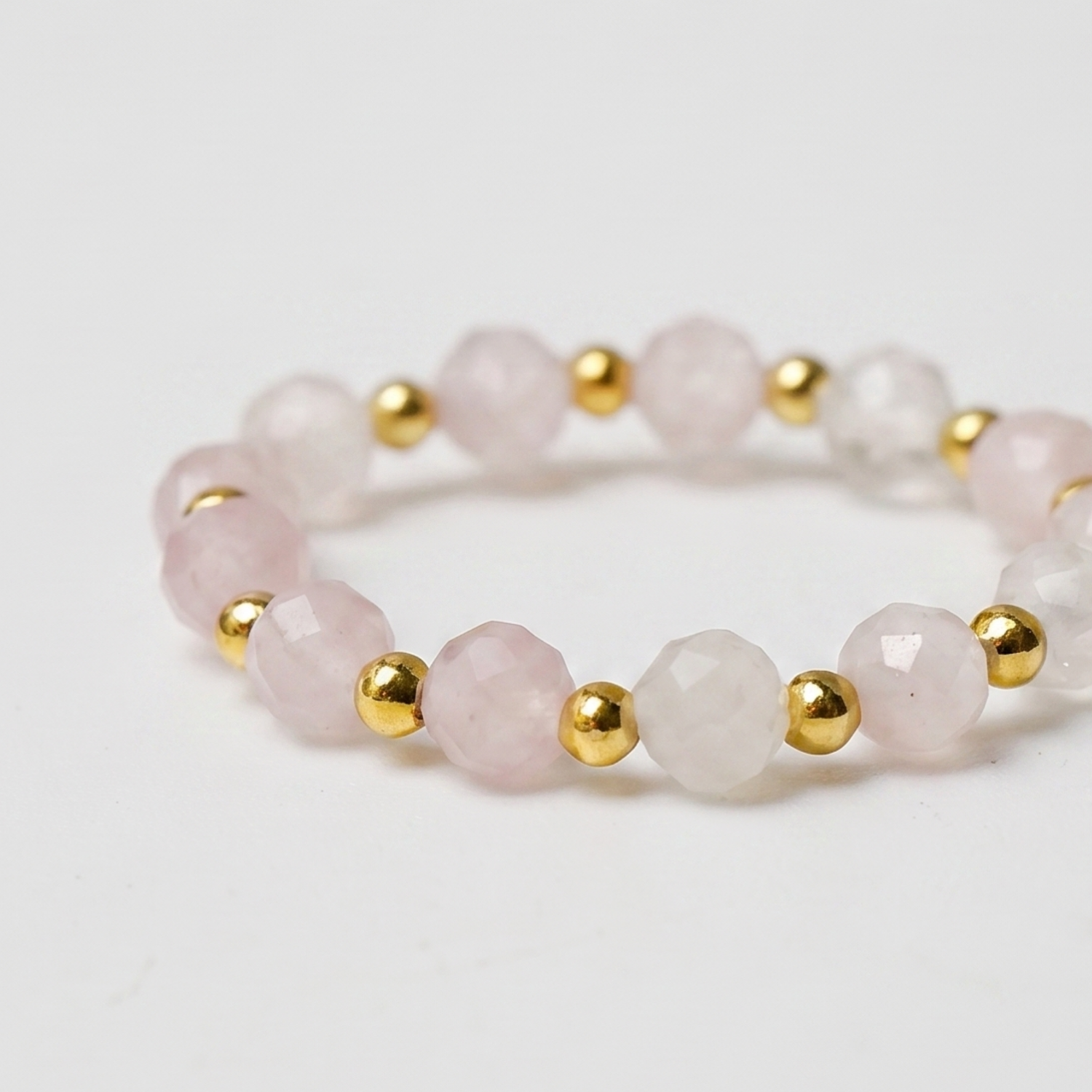 Rose Quartz Aura Ring