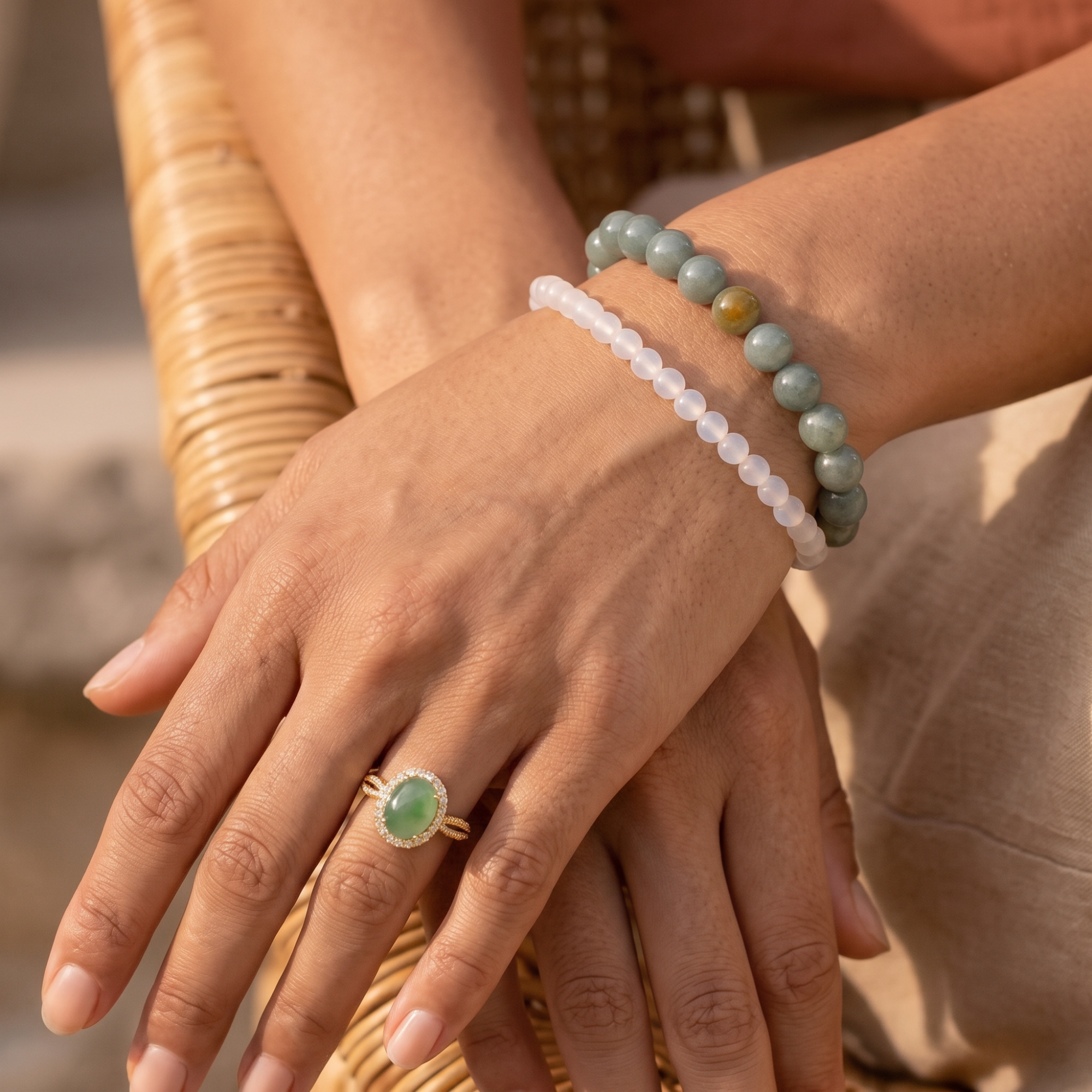 White Agate Energy Bracelet