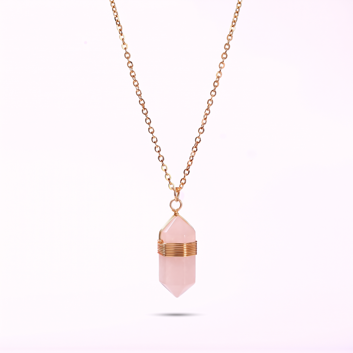 Rose Quartz Healing Necklace