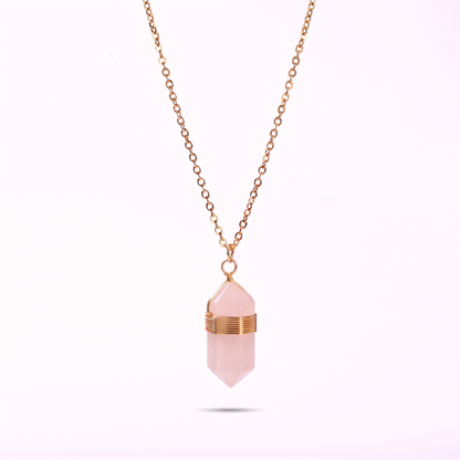 Rose Quartz Healing Necklace