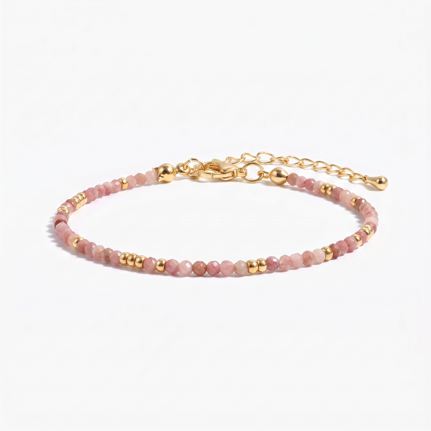 Rose Quartz Beaded Bracelet