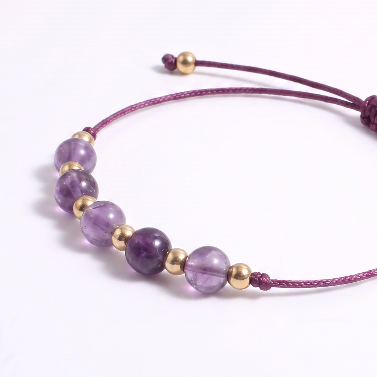 Amethyst Pebble Bracelet