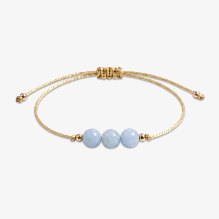 Aquamarine Pebble Bracelet