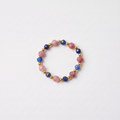 Lapis &amp; Tourmaline Aura Ring