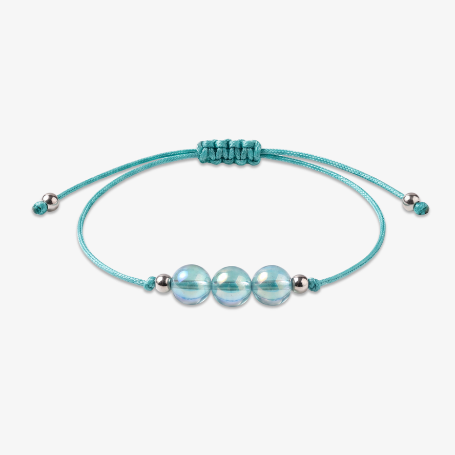 Aqua Aura Quartz Pebble Bracelet