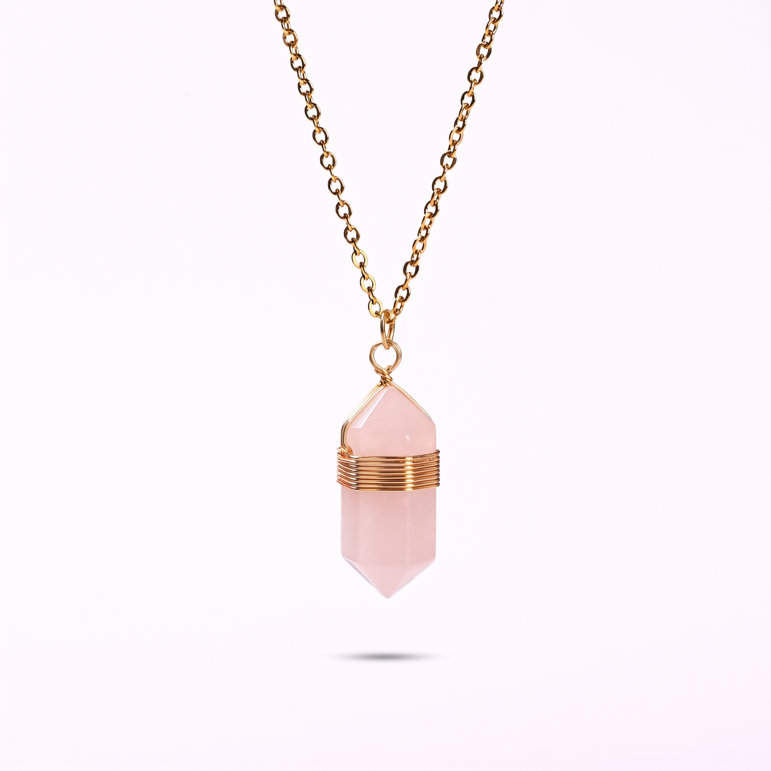 Rose Quartz Healing Necklace