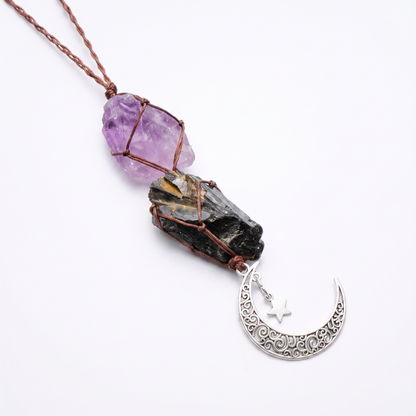 Amethyst &amp; Tiger Eye Car Charm