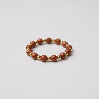 Gold Sand Aura Ring