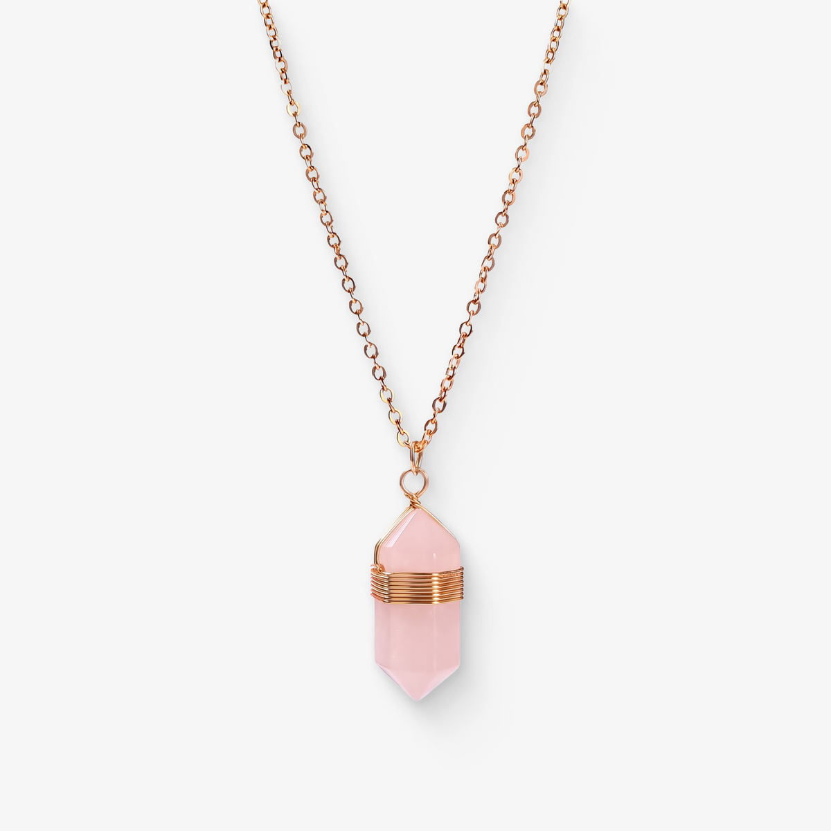 Rose Quartz Healing Necklace