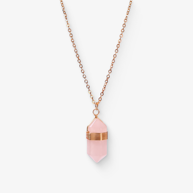 Rose Quartz Healing Necklace