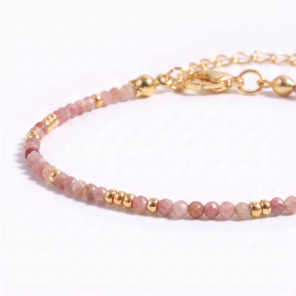 Rose Quartz Beaded Bracelet