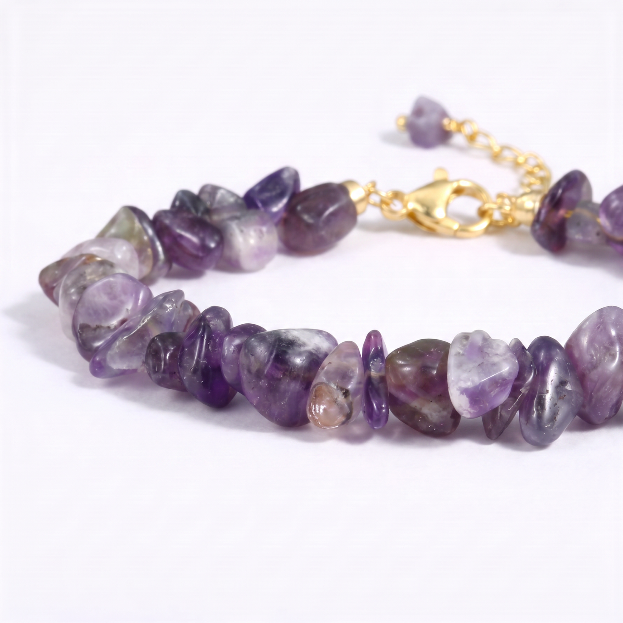 Amethyst Chip Bracelet
