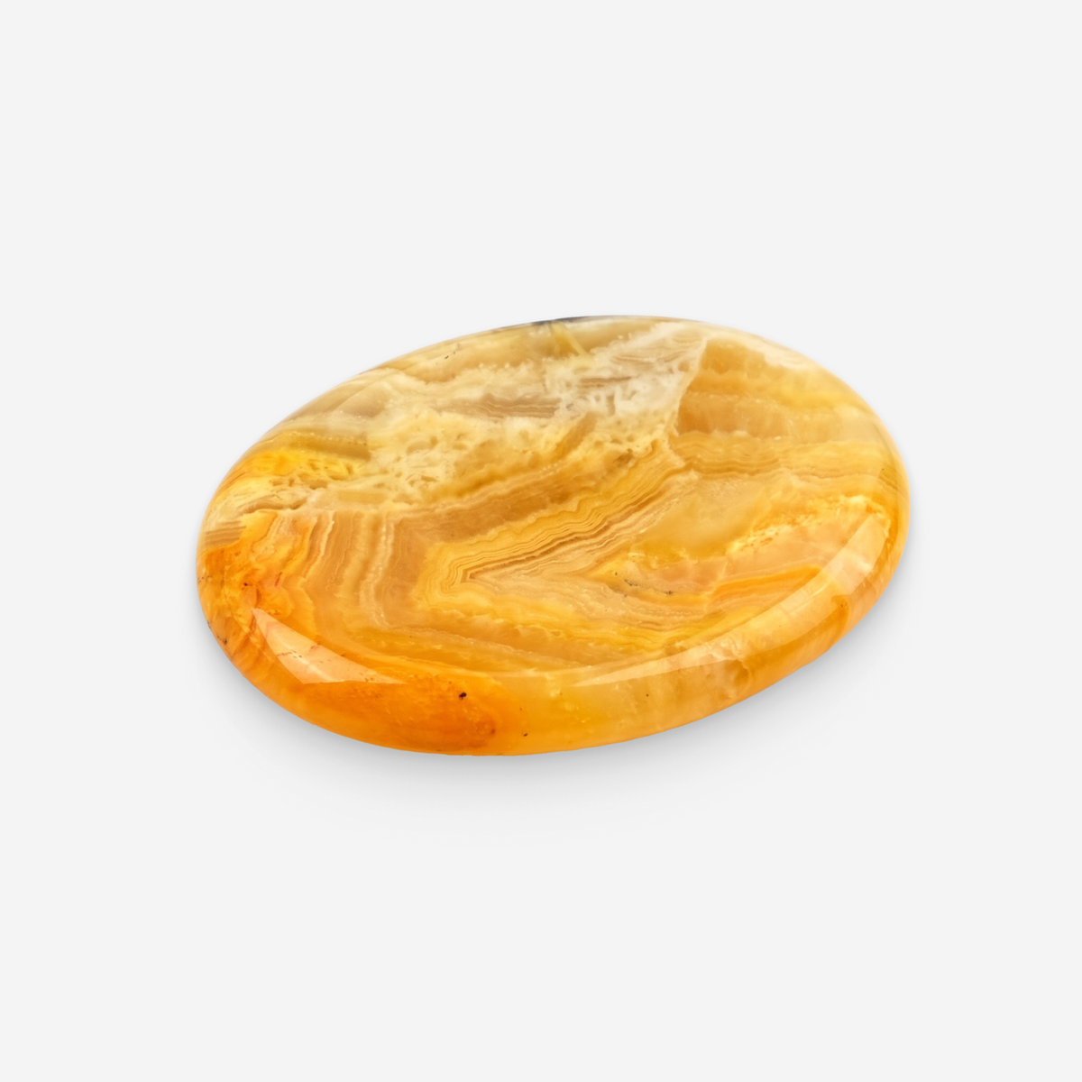 Lemon Agate Worry Stone