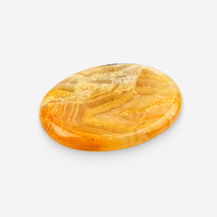 Lemon Agate Worry Stone