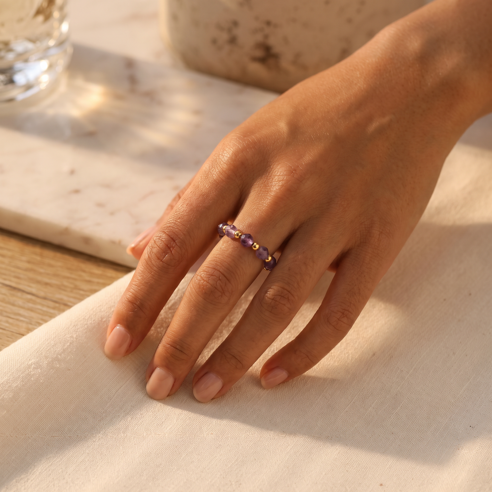 Amethyst Aura Ring