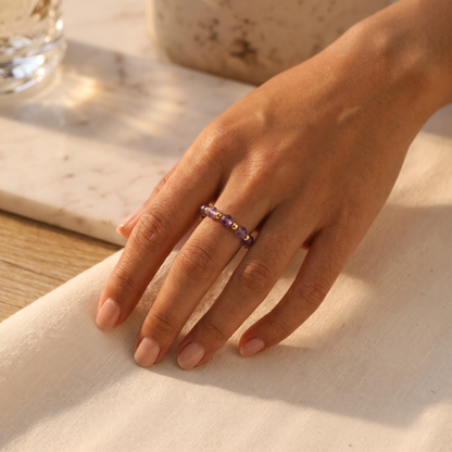 Amethyst Aura Ring