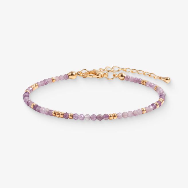 Amethyst Beaded Bracelet