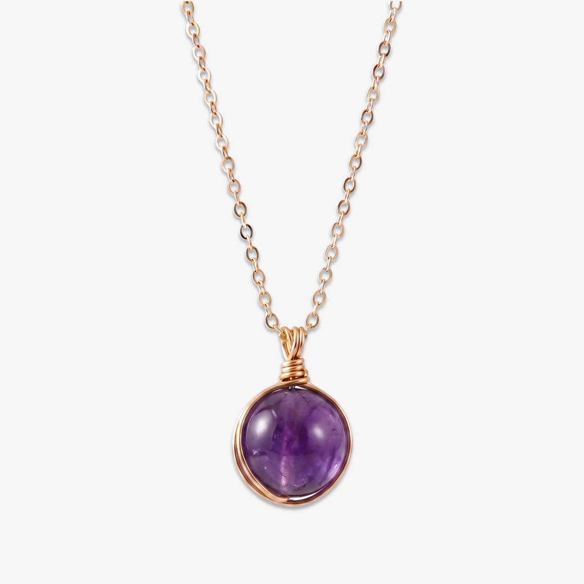 Amethyst Orb Necklace