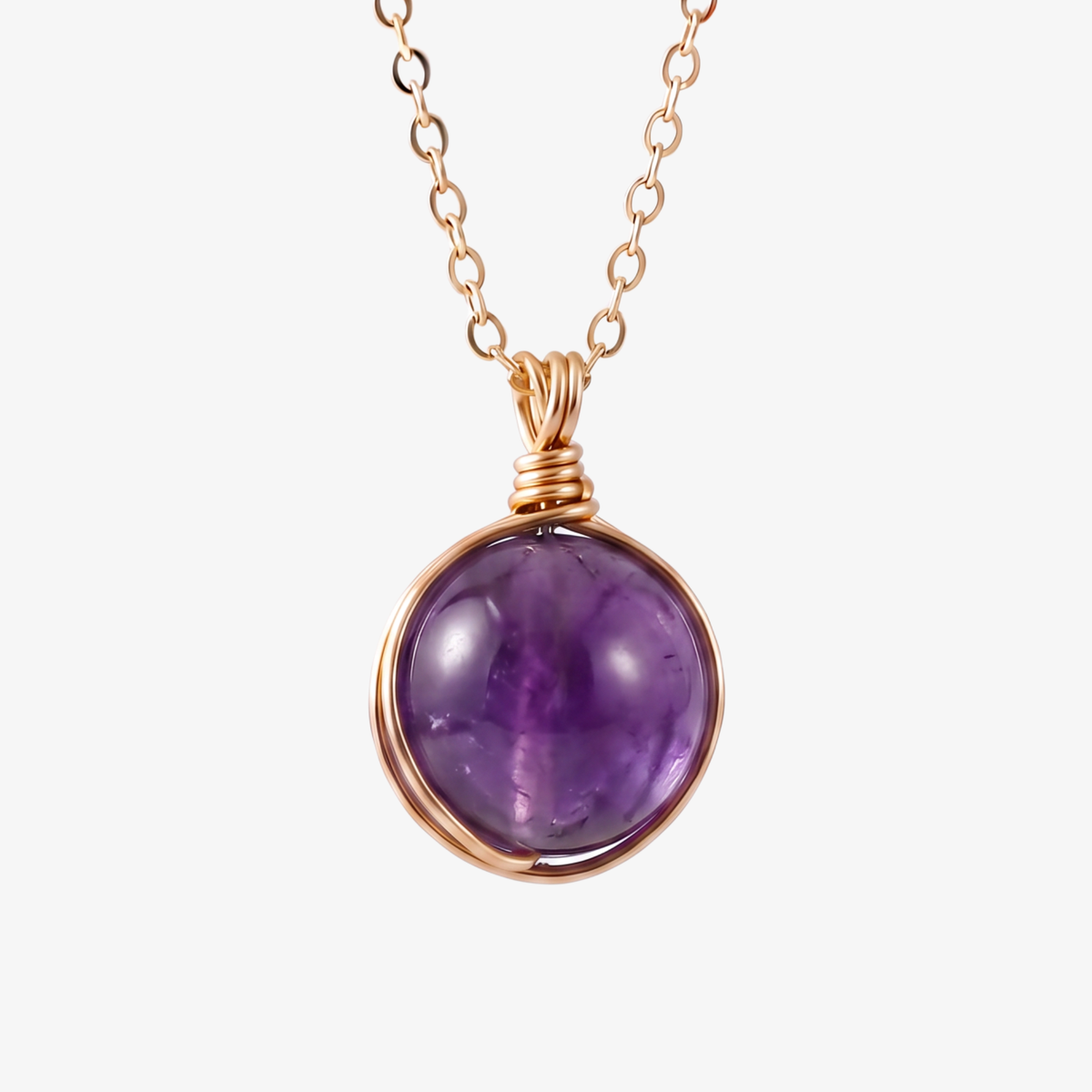 Amethyst Orb Necklace