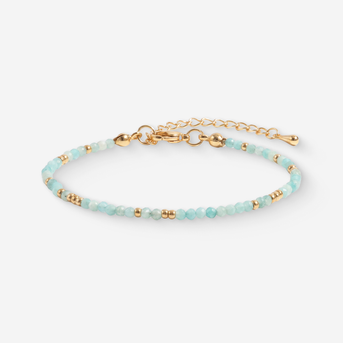 Aquamarine Beaded Bracelet
