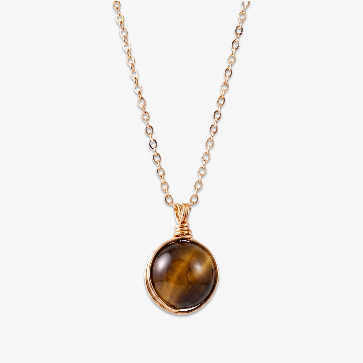 Tiger Eye Orb Necklace