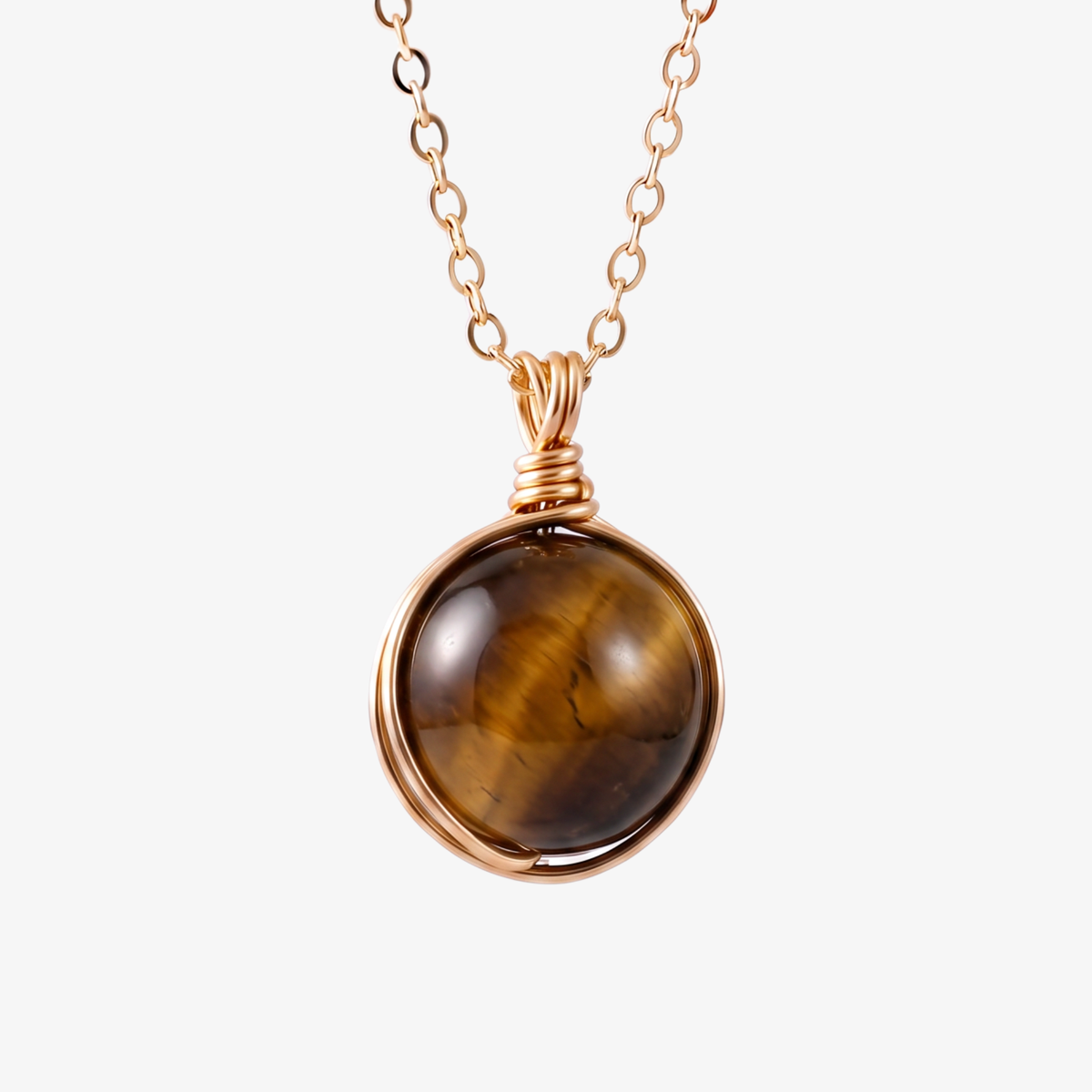 Tiger Eye Orb Necklace