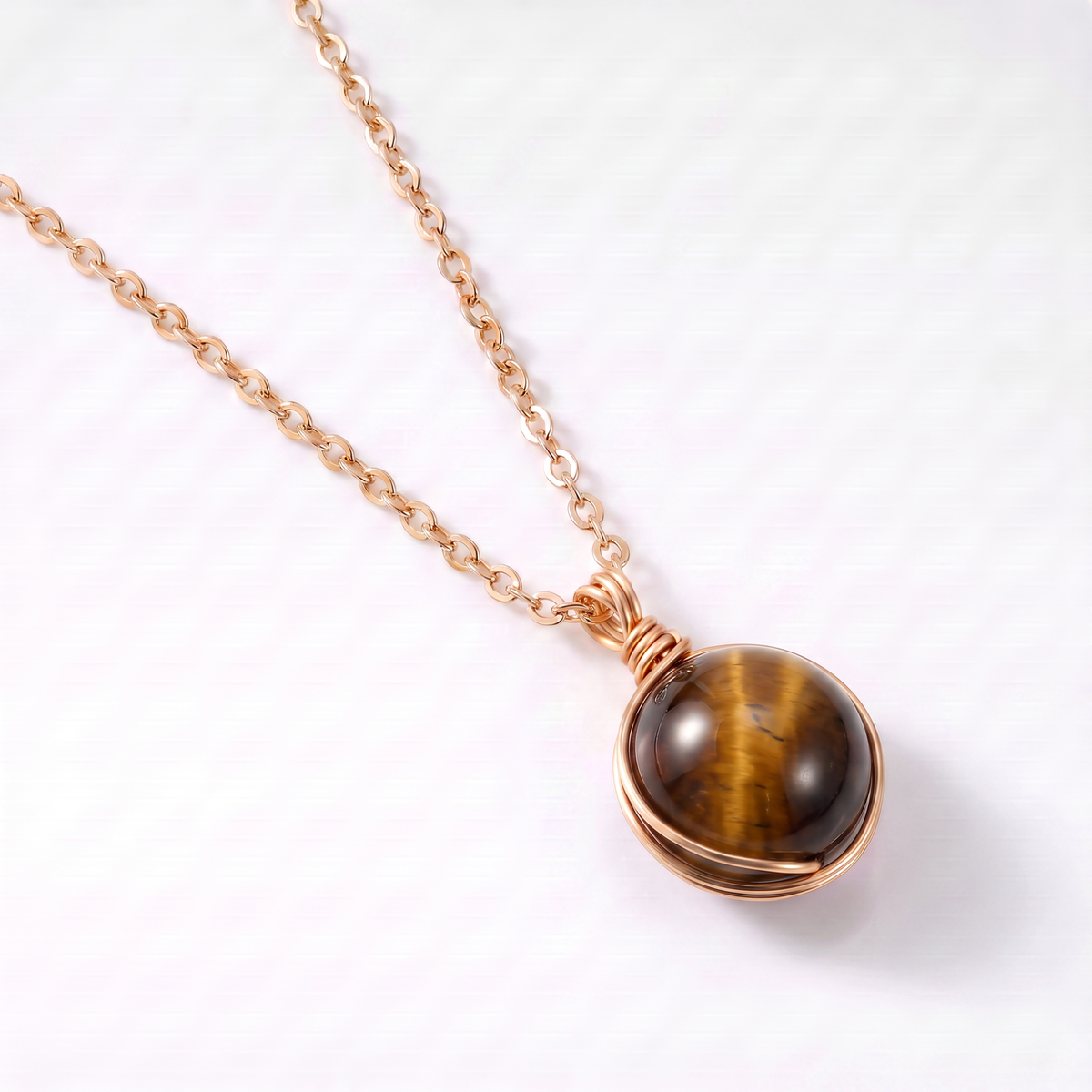 Tiger Eye Orb Necklace