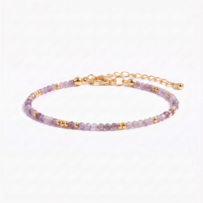 Amethyst Beaded Bracelet