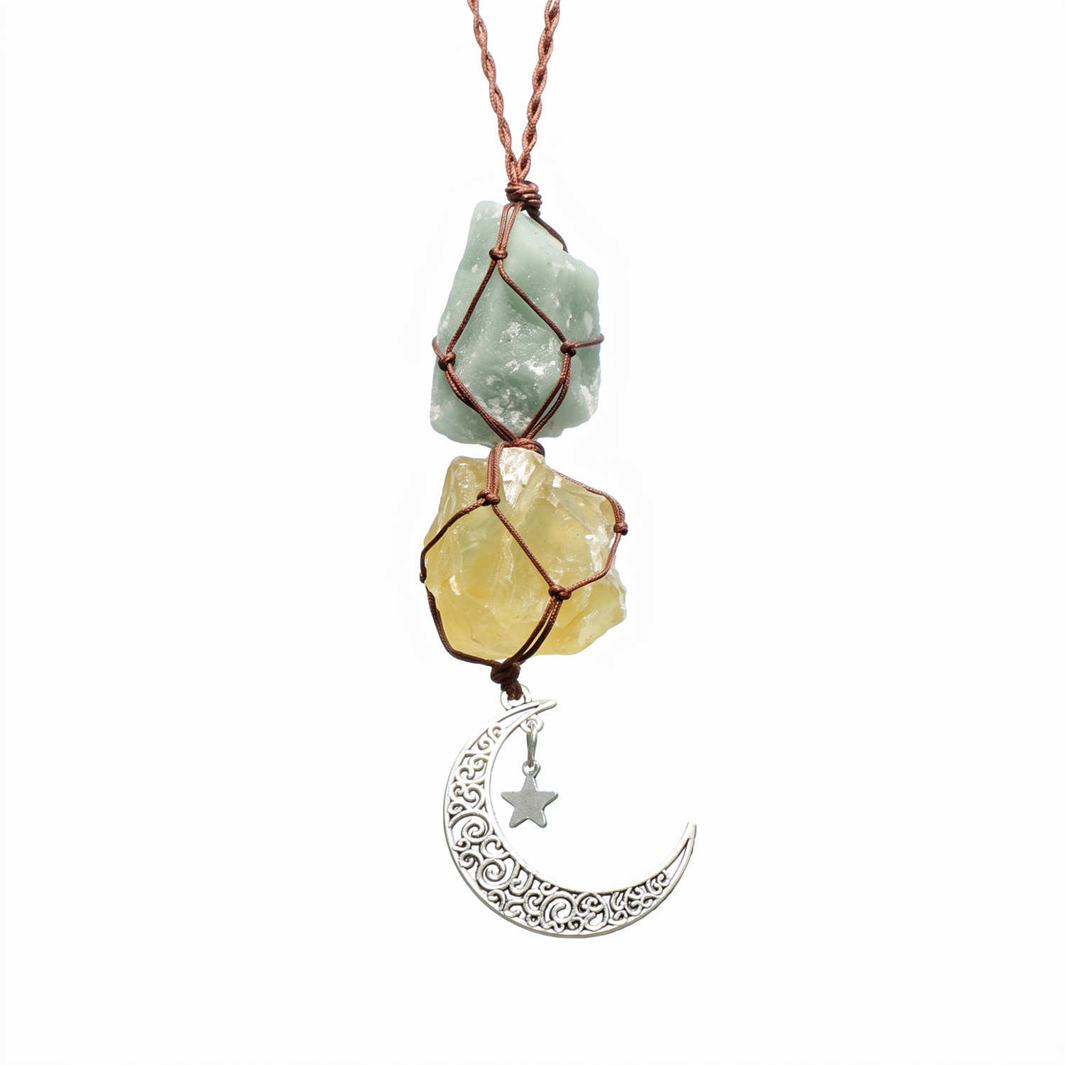 Amazonite &amp; Citrine Car Charm