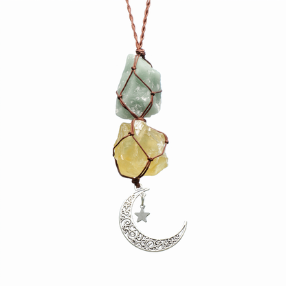 Amazonite &amp; Citrine Car Charm