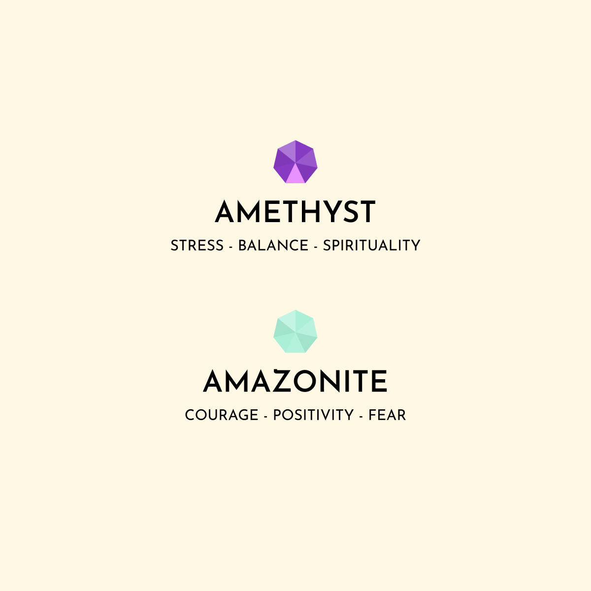 Amethyst &amp; Amazonite Car Charm