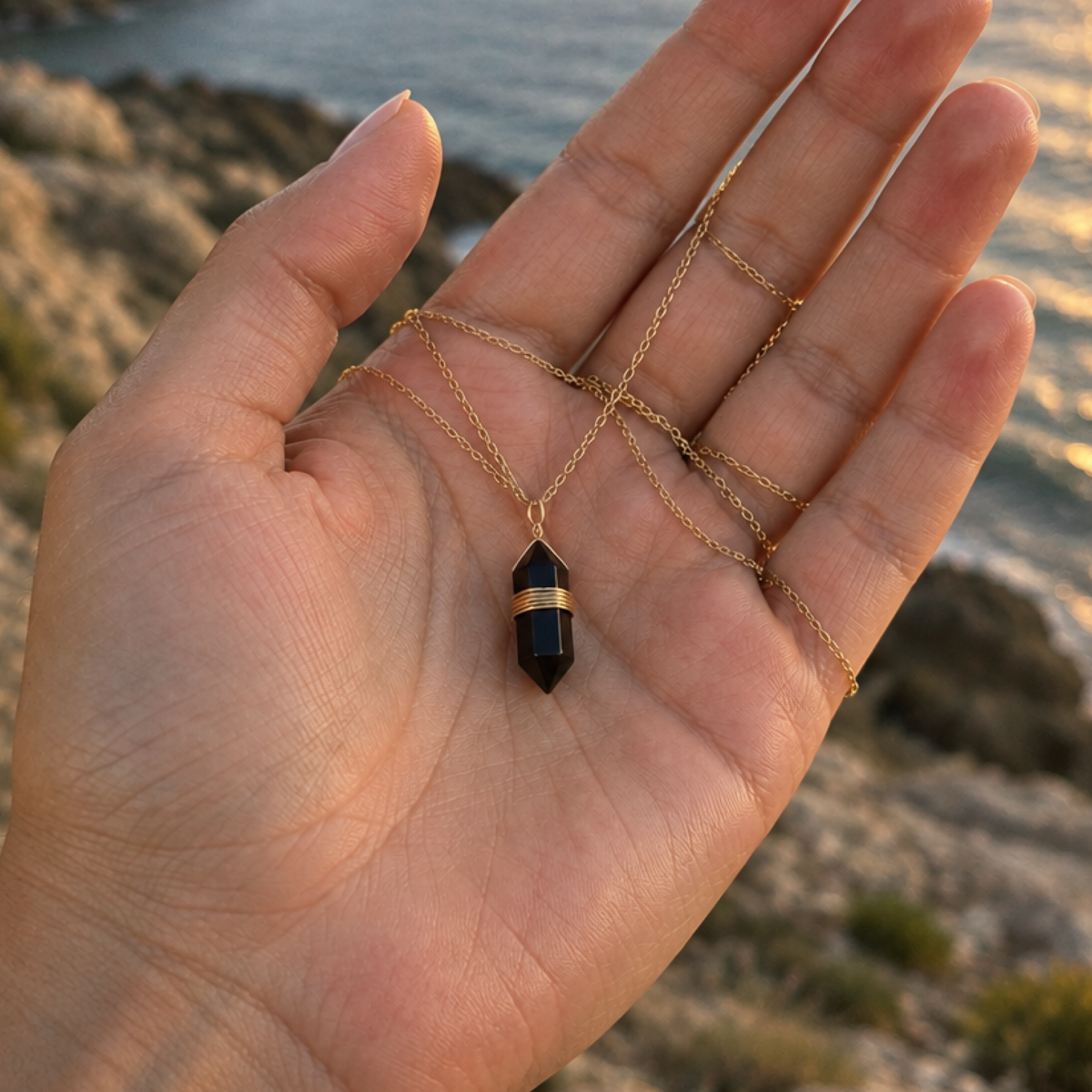 Black Tourmaline Healing Necklace