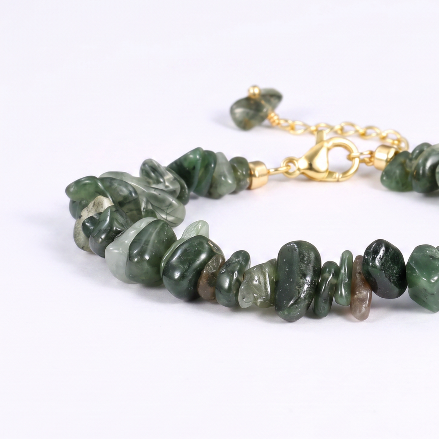Green Quartz Chip Bracelet