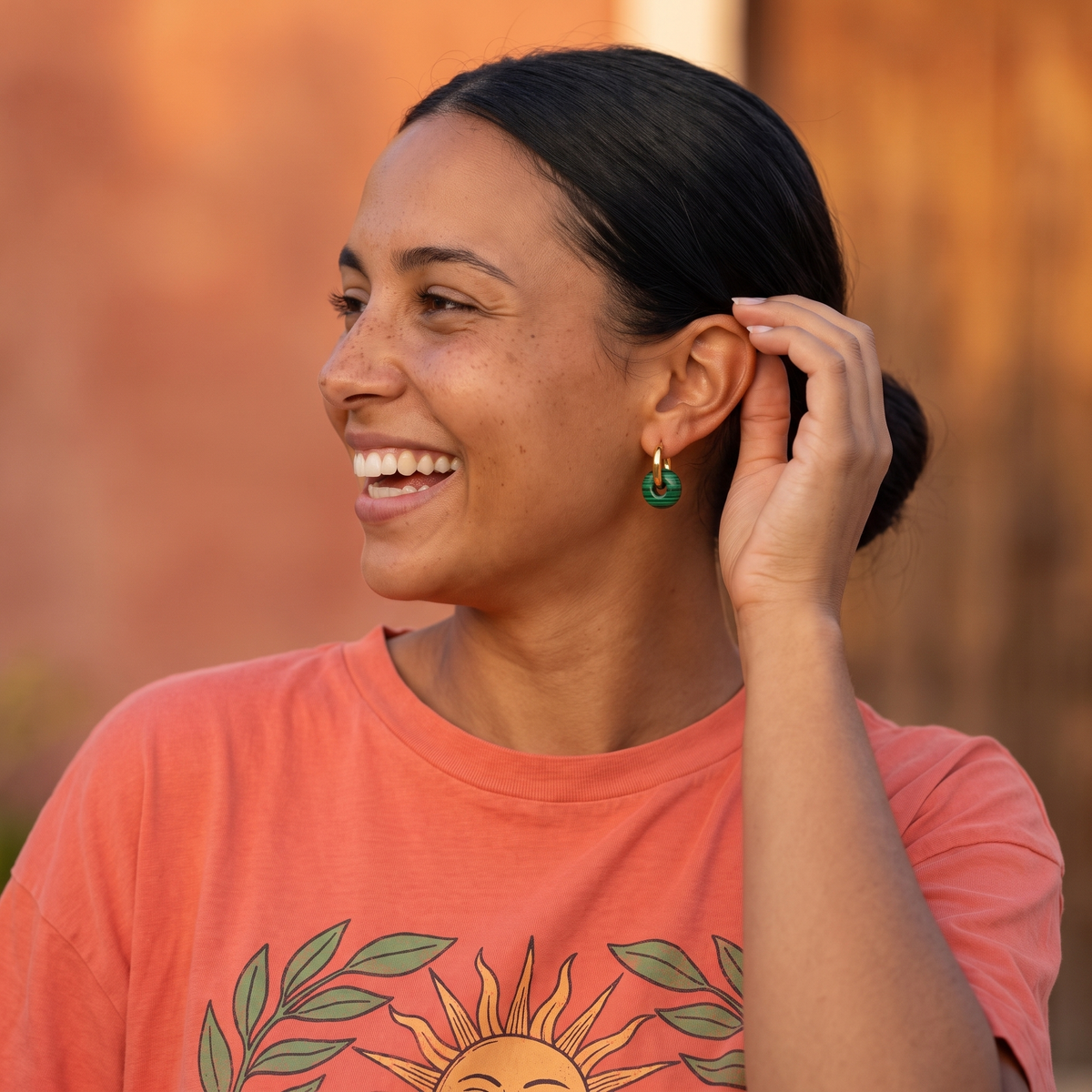 Malachite Earrings