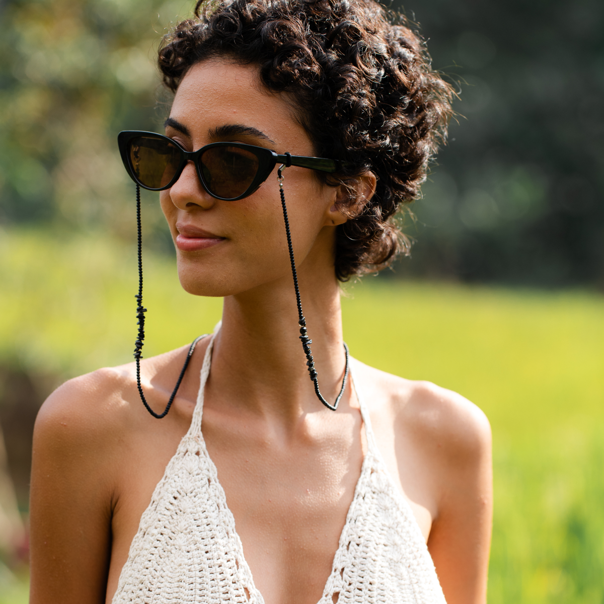 Black Tourmaline Sunglass Cord