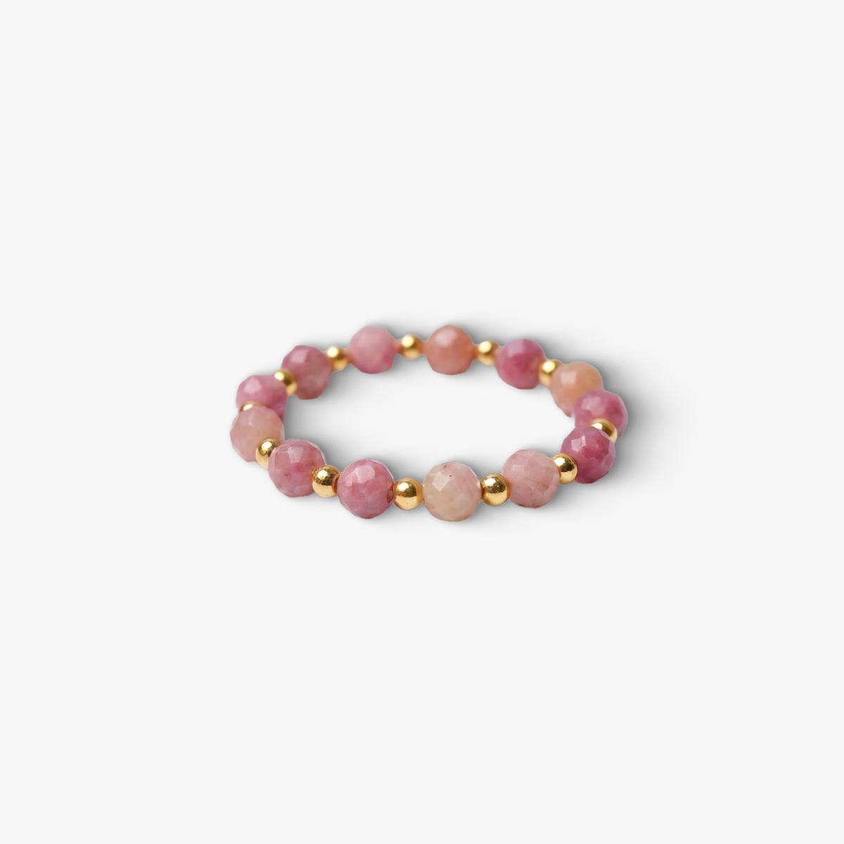 Pink Tourmaline Aura Ring
