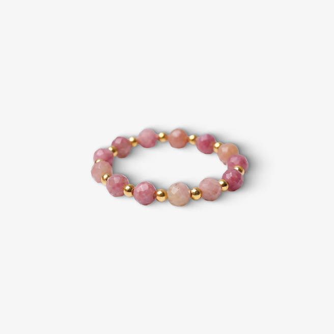 Pink Tourmaline Aura Ring