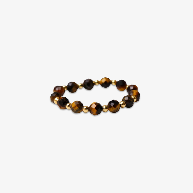 Tiger Eye Aura Ring