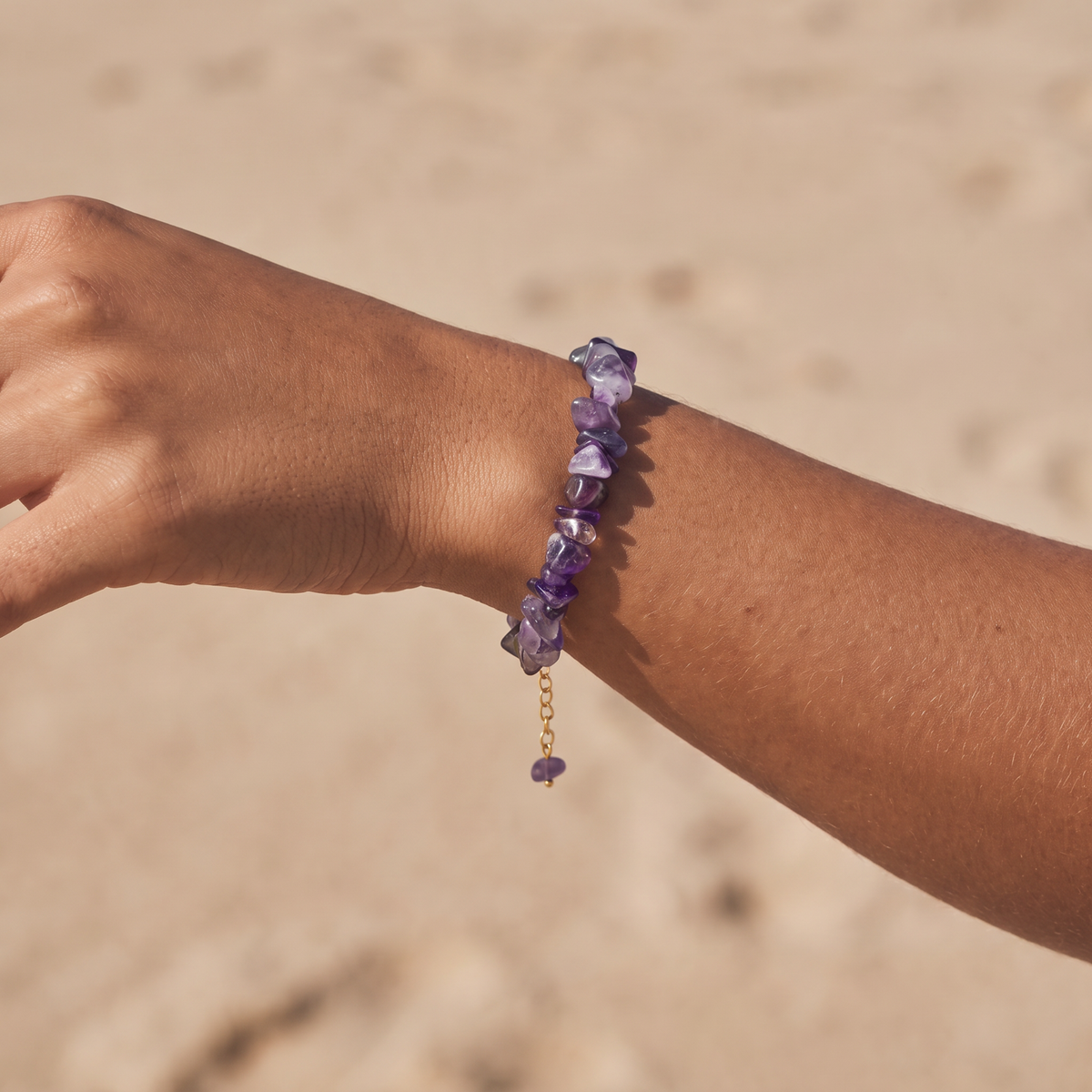 Amethyst Chip Bracelet