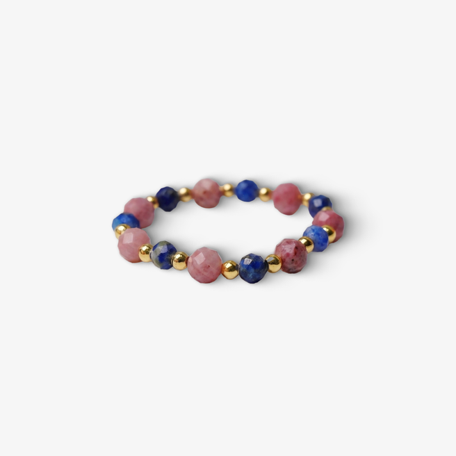 Lapis & Tourmaline Aura Ring