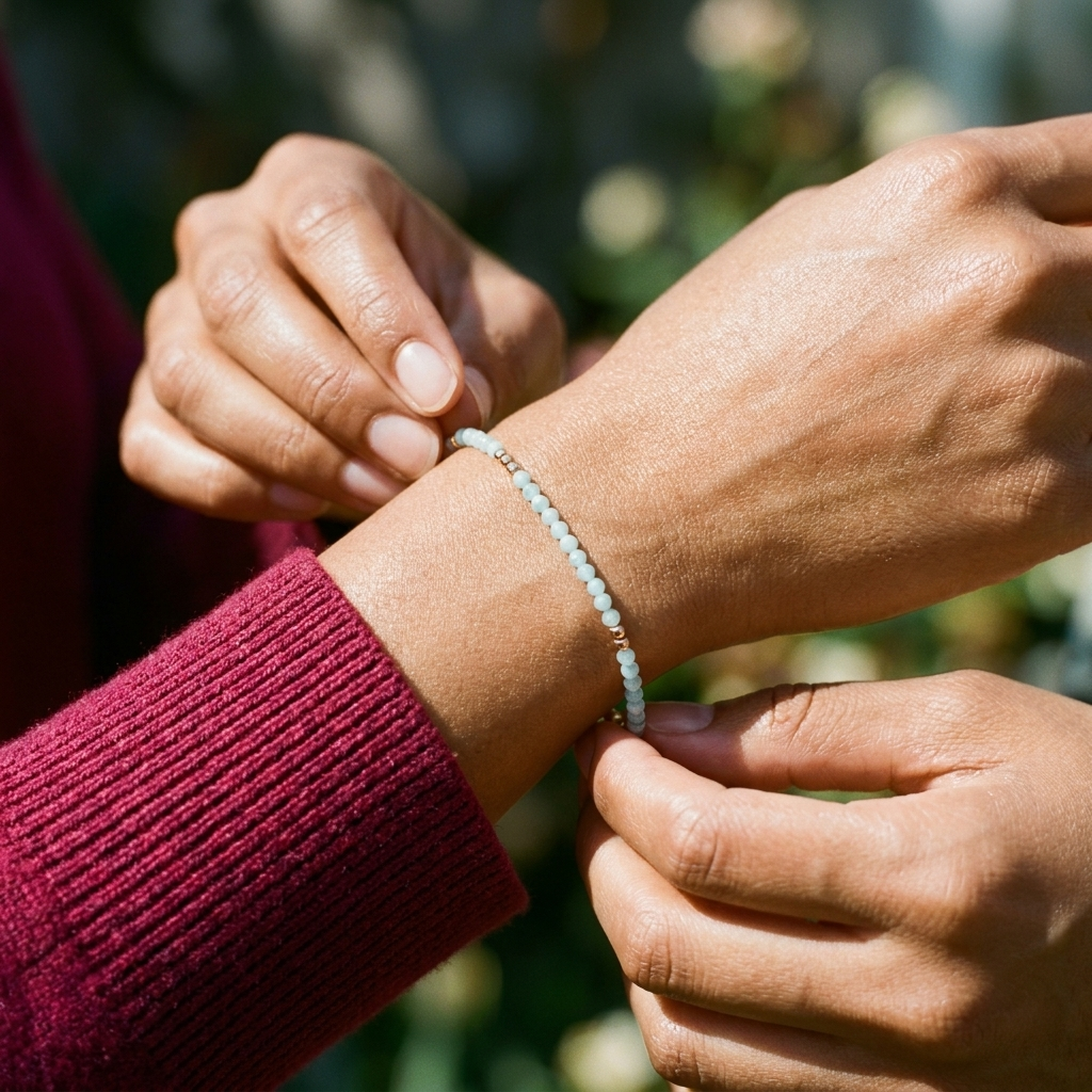 Aquamarine Stretch Bracelet