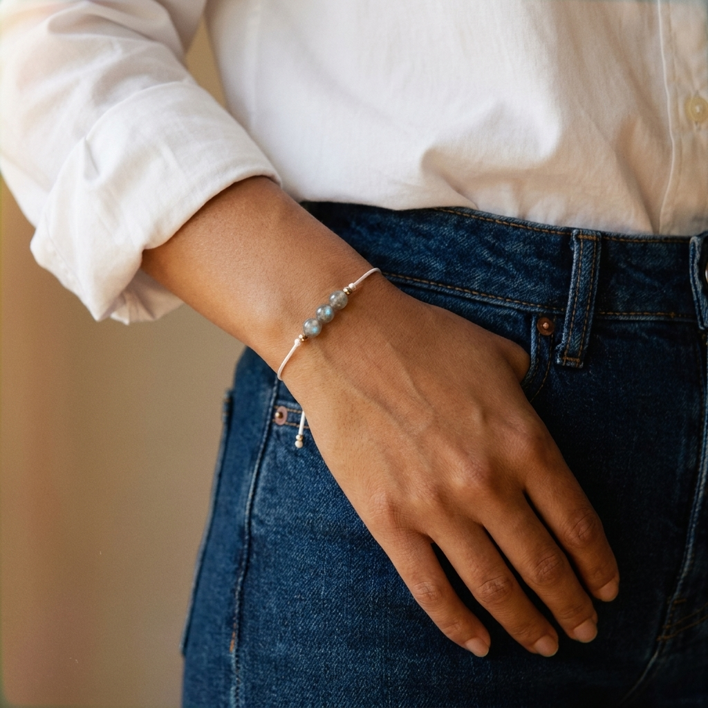 Labradorite Pebble Bracelet
