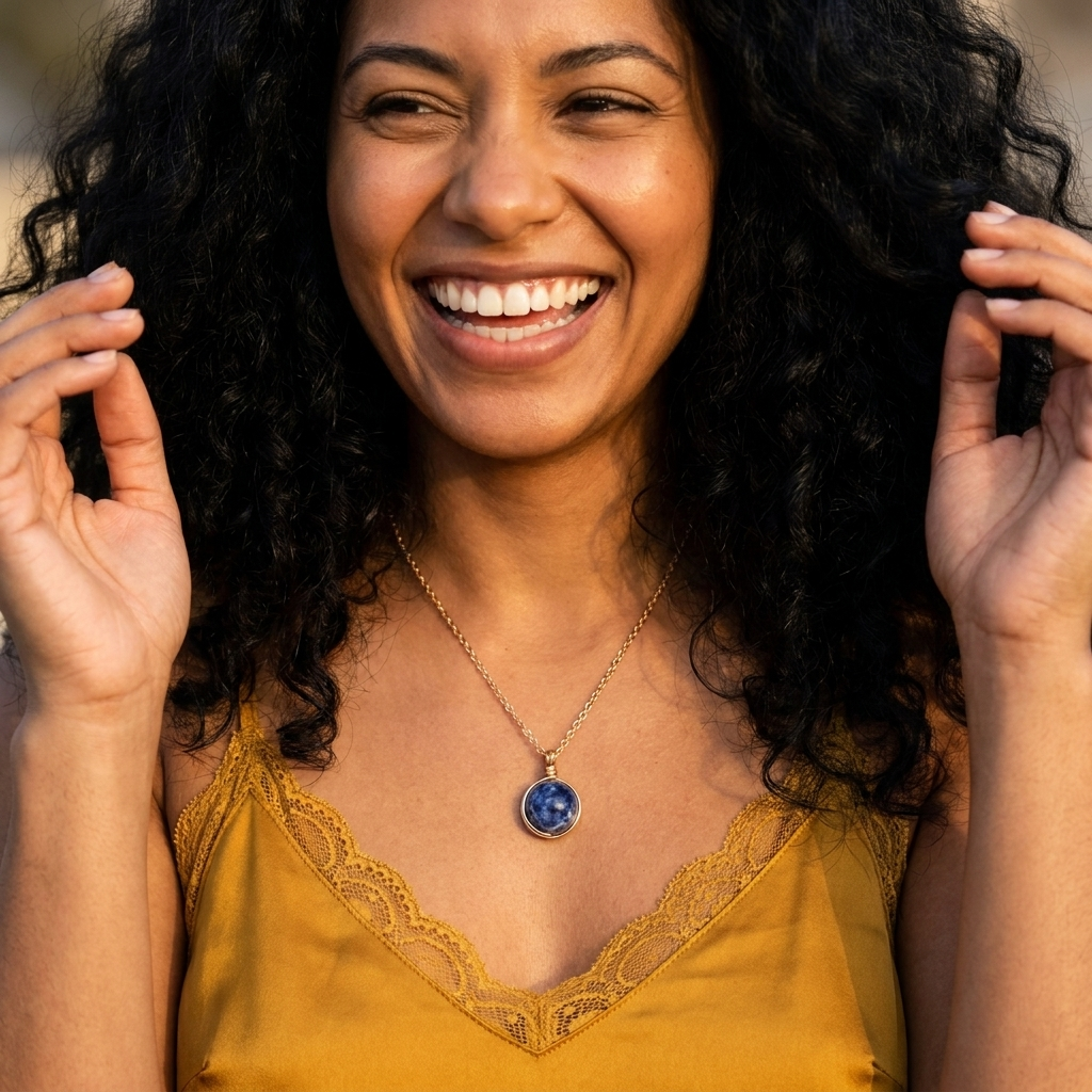 Sodalite Orb Necklace