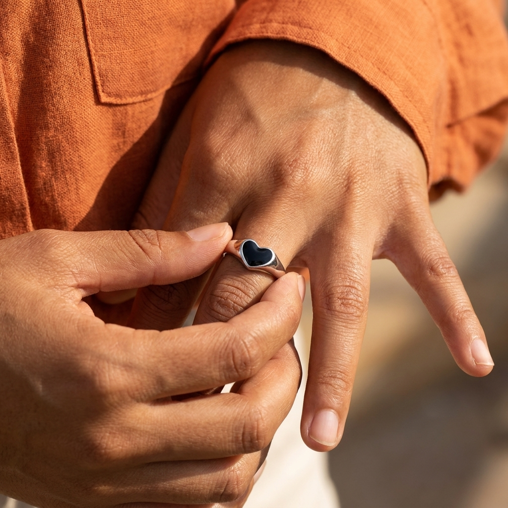 Black Heart Ring