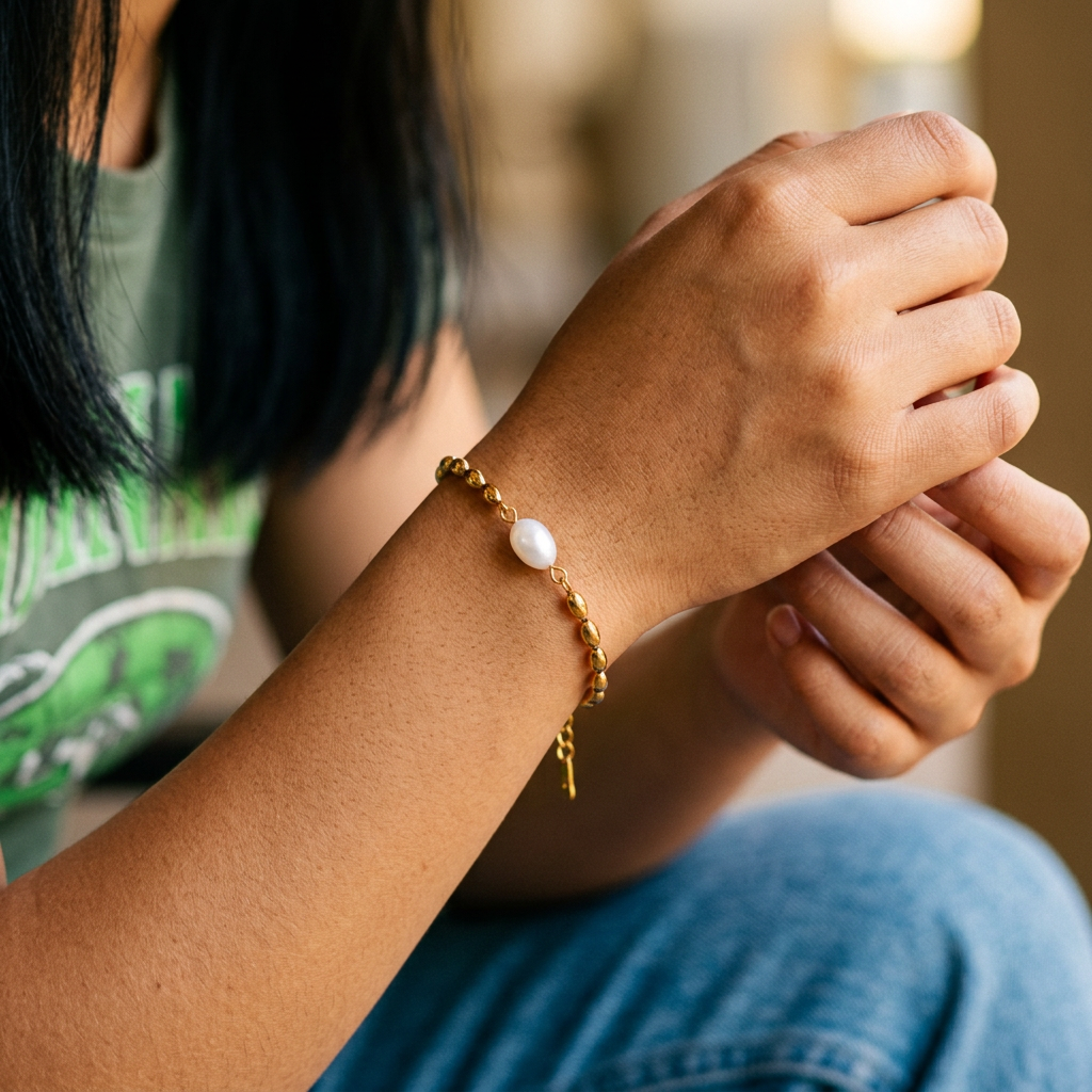 Single Pearl Bracelet