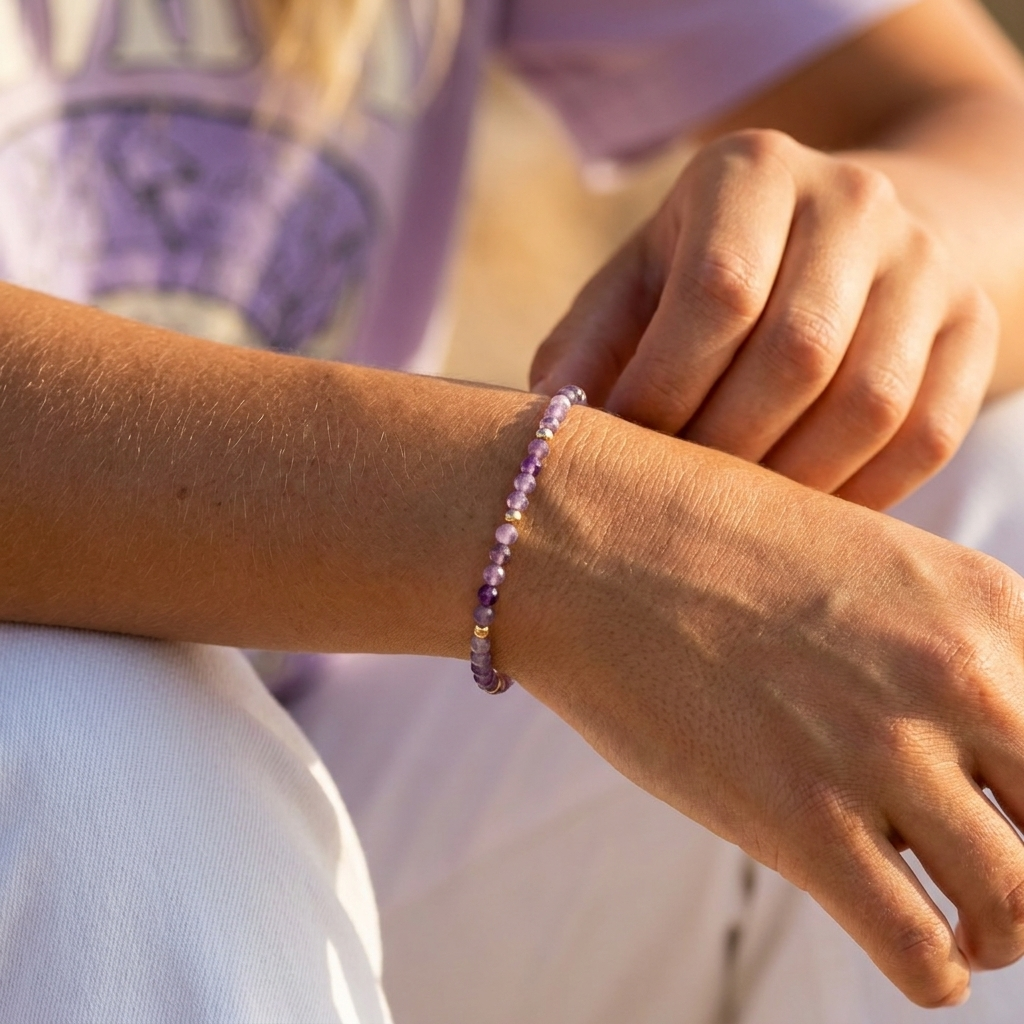 Amethyst Stretch Bracelet